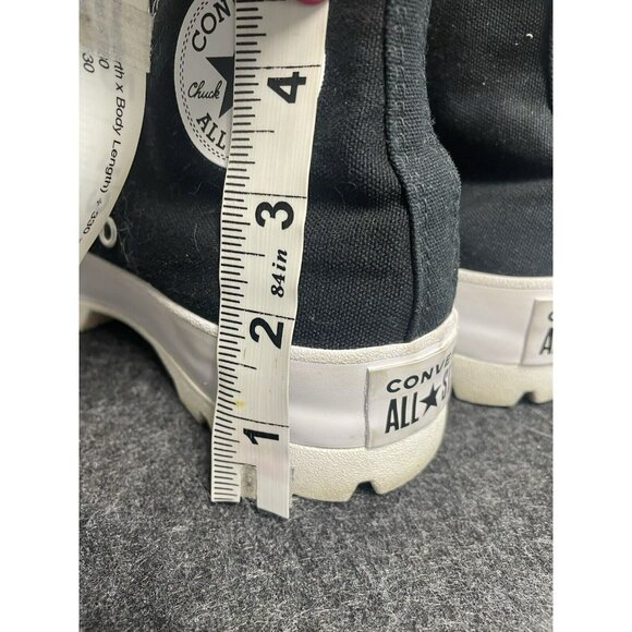 Converse Chuck Taylor All Star Lugged High Black White Platform Womens Sneaker 6 - Picture 10 of 10